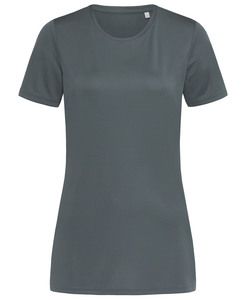 Stedman STE8100 - Tee-shirt col rond pour femmes SS ACTIVE SPORTS-T Granite Grey