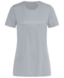 Stedman STE8100 - Tee-shirt col rond pour femmes SS ACTIVE SPORTS-T Silver Grey