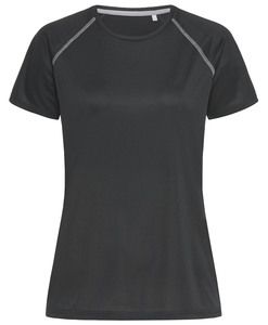 Stedman STE8130 - Tee-shirt col rond pour femmes ACTIVE Team Raglan Black Opal