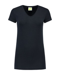 Lemon & Soda LEM1262 - T-shirt Col V SS Femme Dark Navy