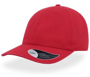 Atlantis AT024 - Casquette 6 Panneaux  Boucle Métal Rouge