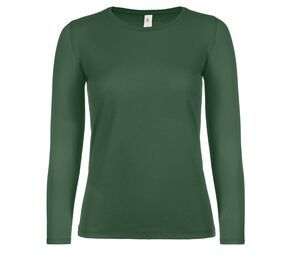 B&C BC06T - Tee-shirt femme manches longues Bottle Green