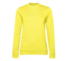 B&C BCW02W - Sweat col rond # femme Solar Yellow