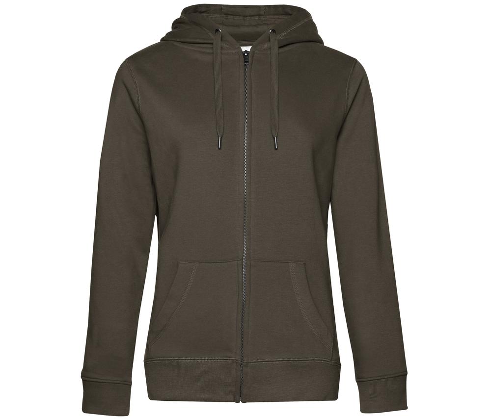 B&C BCW03Q - Sweat Capuche zippé QUEEN