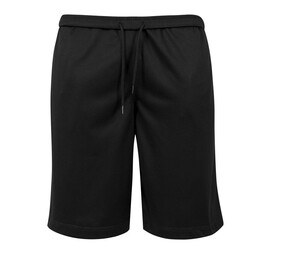 BUILD YOUR BRAND BY048 - Short maille filet Noir