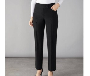 CLUBCLASS CC9006 - Pantalon de tailleur femme Ascot Noir