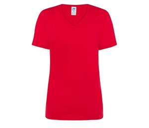 JHK JK158 - T-shirt femme col V 145 Rouge