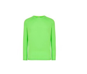 JHK JK910 - T-shirt de sport manches longues Lime Fluor