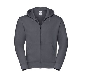 Russell JZ266 - Authentique Capuche Zippé Homme Convoy Grey