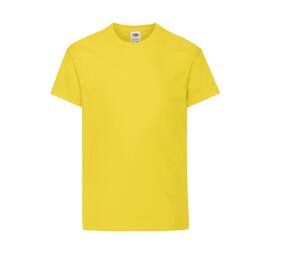 Fruit of the Loom SC1019 - Tee-Shirt Manches Courtes Enfant Yellow