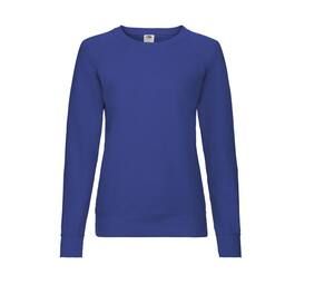 Fruit of the Loom SC361 - Sweat Femme Manches Longues Coton Bleu Royal