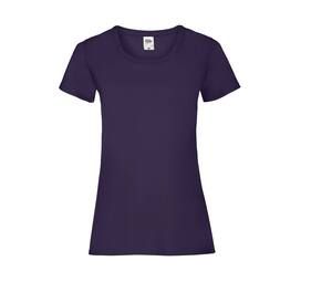 Fruit of the Loom SC600 - T-Shirt Femme Coton Lady-Fit Purple