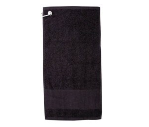 TOWEL CITY TC033 - Serviette de golf avec liteau Noir