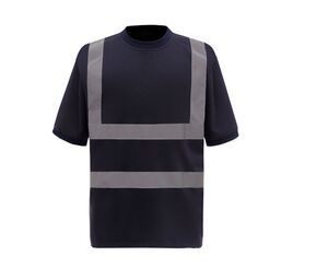 YOKO YK410 - T-shirt manches courtes haute visibilité Navy