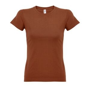 SOL'S 11502 - Imperial WOMEN Tee Shirt Femme Col Rond Terracotta
