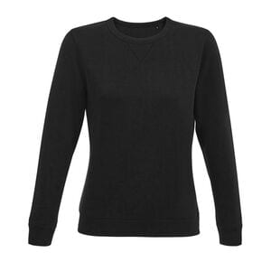 SOL'S 03104 - Sully Women Sweat Shirt Femme Col Rond Noir