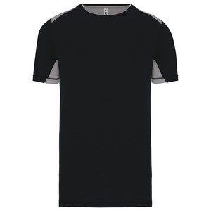 Proact PA478 - T-shirt sport bicolore Black / Fine Grey
