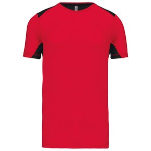 Proact PA478 - T-shirt sport bicolore Red / Black