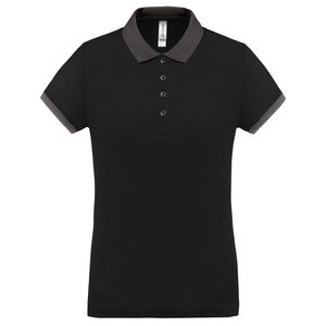 Proact PA490 - Polo piqué performance femme Black / Sporty Grey