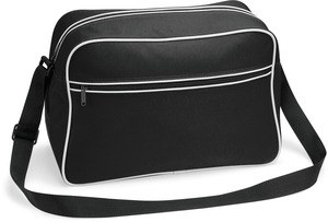 Bag Base BG14 - RETRO SHOULDER BAG Black / White