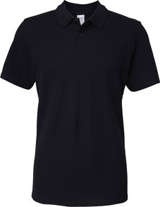 Gildan GI64800 - Polo Homme Softstyle Double Piqué Noir