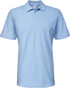 Gildan GI64800 - Polo Homme Softstyle Double Piqué Light Blue