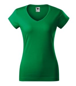 Malfini 162 - T-shirt Fit V-neck femme vert moyen