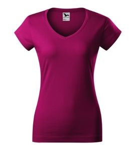 Malfini 162 - T-shirt Fit V-neck femme FUCHSIA RED