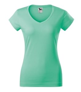 Malfini 162 - T-shirt Fit V-neck femme Vert Menthe