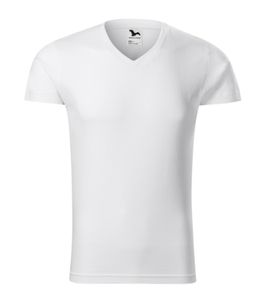 Malfini 146 - t-shirt Lim Fit V-neck homme Blanc