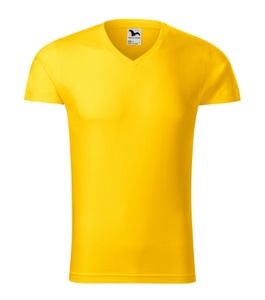 Malfini 146 - t-shirt Lim Fit V-neck homme Jaune