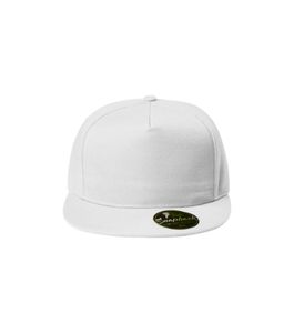 Malfini 301 - casquette Rap en coton 5 panneaux Blanc