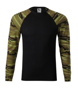 Malfini 166 - t-shirt Camouflage LS mixte Camouflage Vert