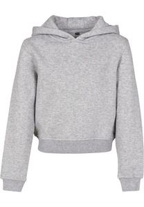 Build your Brand BY113 - Girls Cropped Sweat Hoody Heather Grey