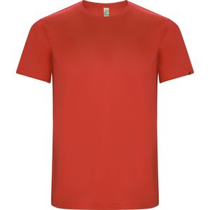 Roly CA0427 - IMOLA T-shirt technique à manches courtes en tissu polyester recyclé CONTROL DRY Red