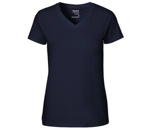 NEUTRAL O81005 - T-shirt femme col V Navy