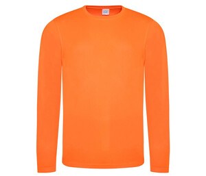 JUST COOL JC002 - T-shirt respirant manches longues Neoteric™ Electric Orange