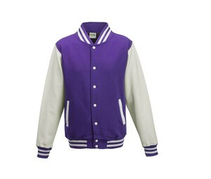 AWDIS JH043 - Sweat Baseball Purple/White