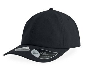 ATLANTIS AT211 - Casquette 6 pans Mid visor Noir