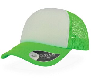 Atlantis AT011 - Casquette Rappeur Fluo Green / White