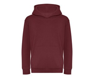 AWDIS JH201J - Sweat capuche en coton Biologique enfant Burgundy