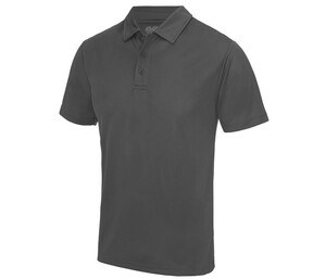 JUST COOL JC040 - Polo homme respirant Charcoal