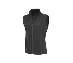 RESULT RS902F - Bodywarmer Softshell femme en polyester recyclé Noir