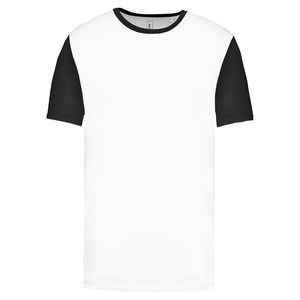 Proact PA4023 - T-shirt manches courtes bicolore adulte Blanc-Noir