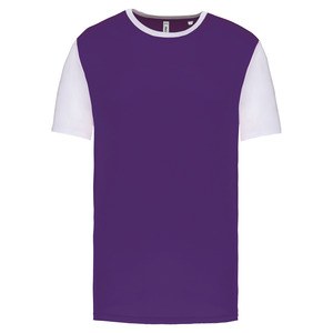 Proact PA4023 - T-shirt manches courtes bicolore adulte Sporty Purple / White