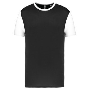 Proact PA4023 - T-shirt manches courtes bicolore adulte Black / White