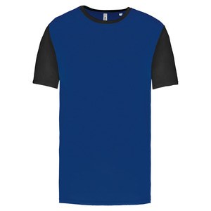 Proact PA4023 - T-shirt manches courtes bicolore adulte Dark Royal Blue / Black