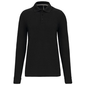 WK. Designed To Work WK276 - Polo homme manches longues Black