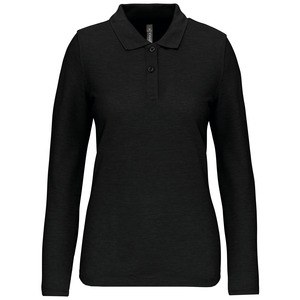 WK. Designed To Work WK277 - Polo manches longues femme Black