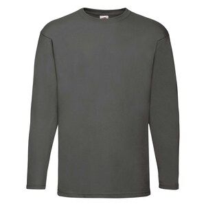 Fruit of the Loom 61-038-0 - T-Shirt Homme Manches Longues 100% Coton Light Graphite
